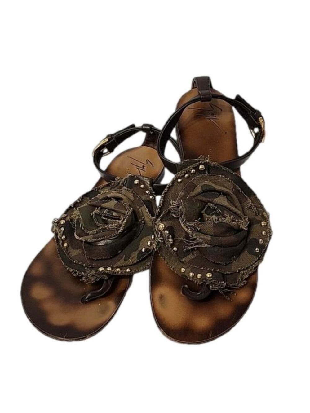 GIUSEPPE ZANOTTI THONG SANDLES LADIES SIZE 7B